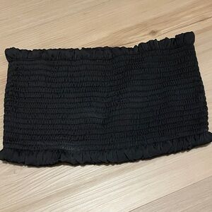 Lulu's Black Smocked Tube Top